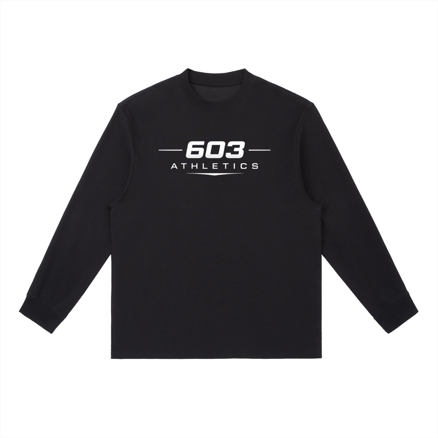 603 Athletic OG Black Crewneck Long-Sleeve t-Shirt