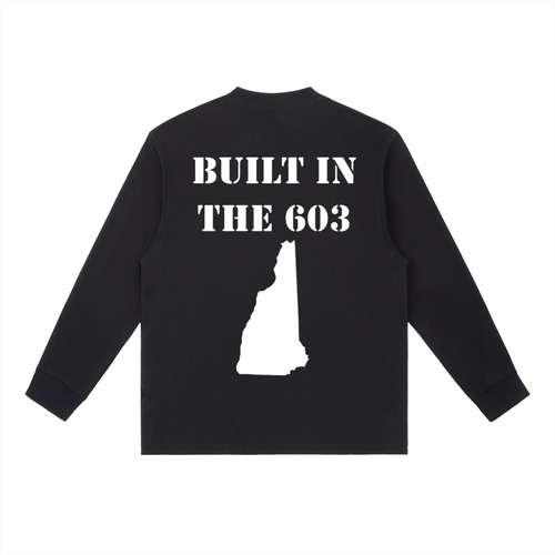 603 Athletics Black Crewneck Long-Sleeve t-Shirt
