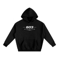 603 Athletics Black OG Oversized Fleeced Hoodie