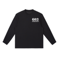 603 Athletics Black Crewneck Long-Sleeve t-Shirt