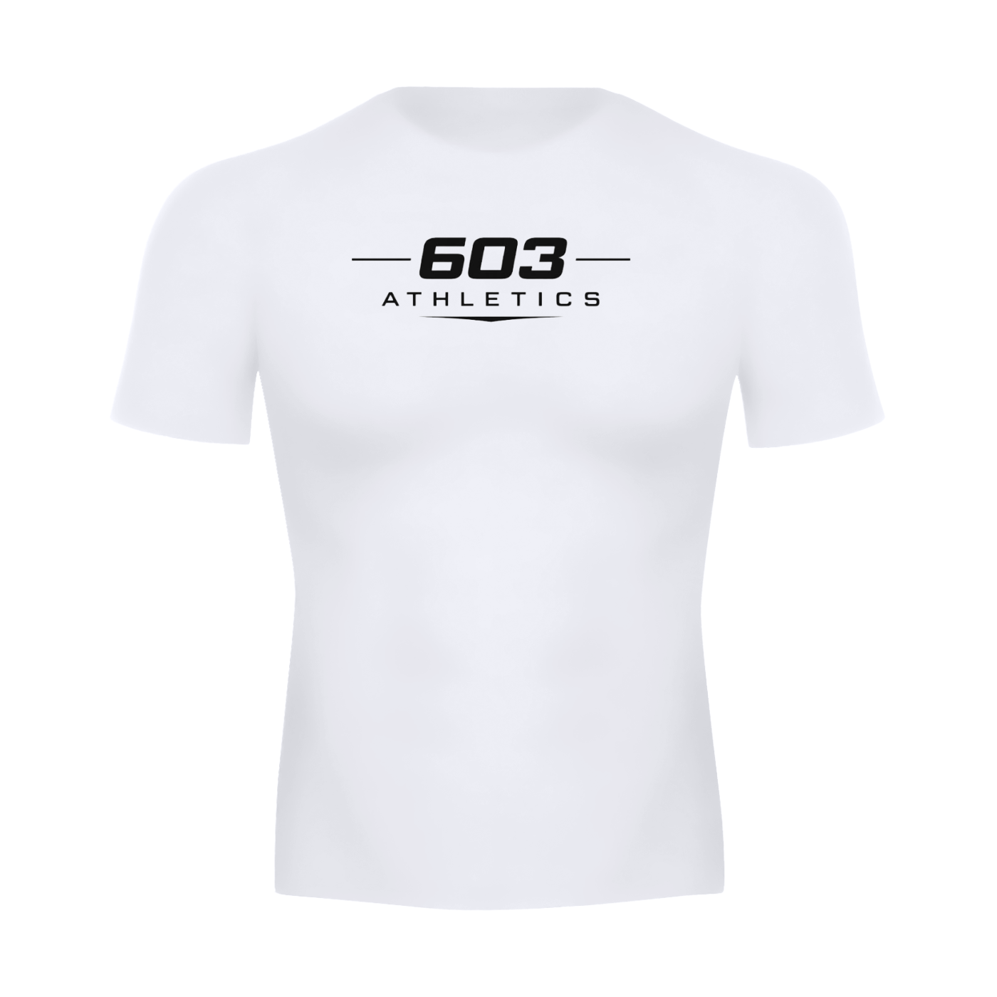 603 Athletics OG White Short Sleeve Compression t-Shirt